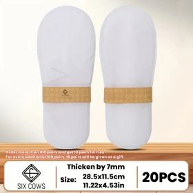 20 Pairs[ Five-star Hotel Disposable Slippers ], Suitable For Hotels, Spas, Travel, Shotless Families, Spa Slippers With Bags, Anti-slip, Individ (Option: white)